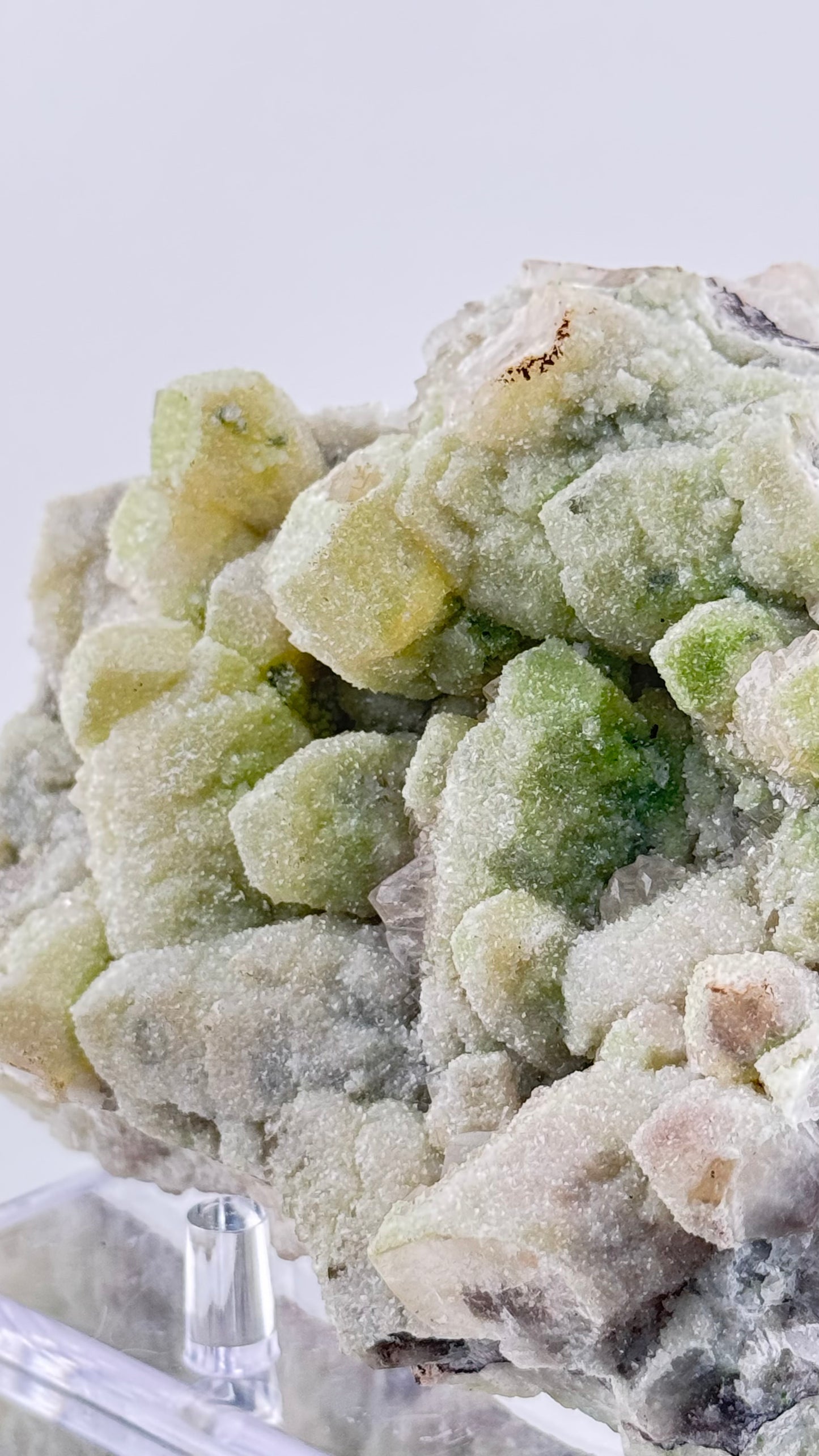 Duftit auf Calcit – Tsumeb Mine, Namibia, 884g