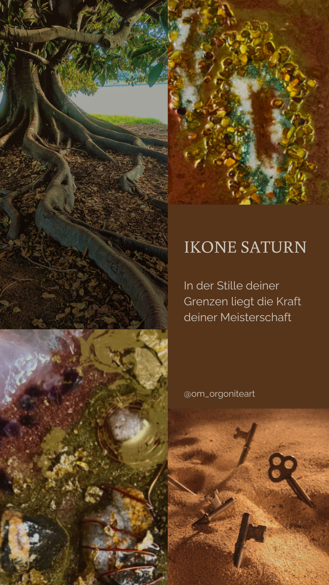 Saturn – Kristall-Komposition