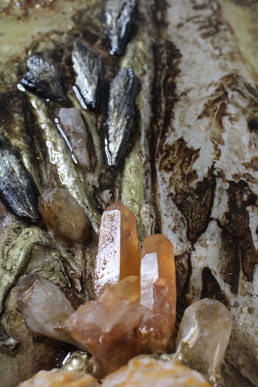 Der magische Berg - Bergkristall- Komposition