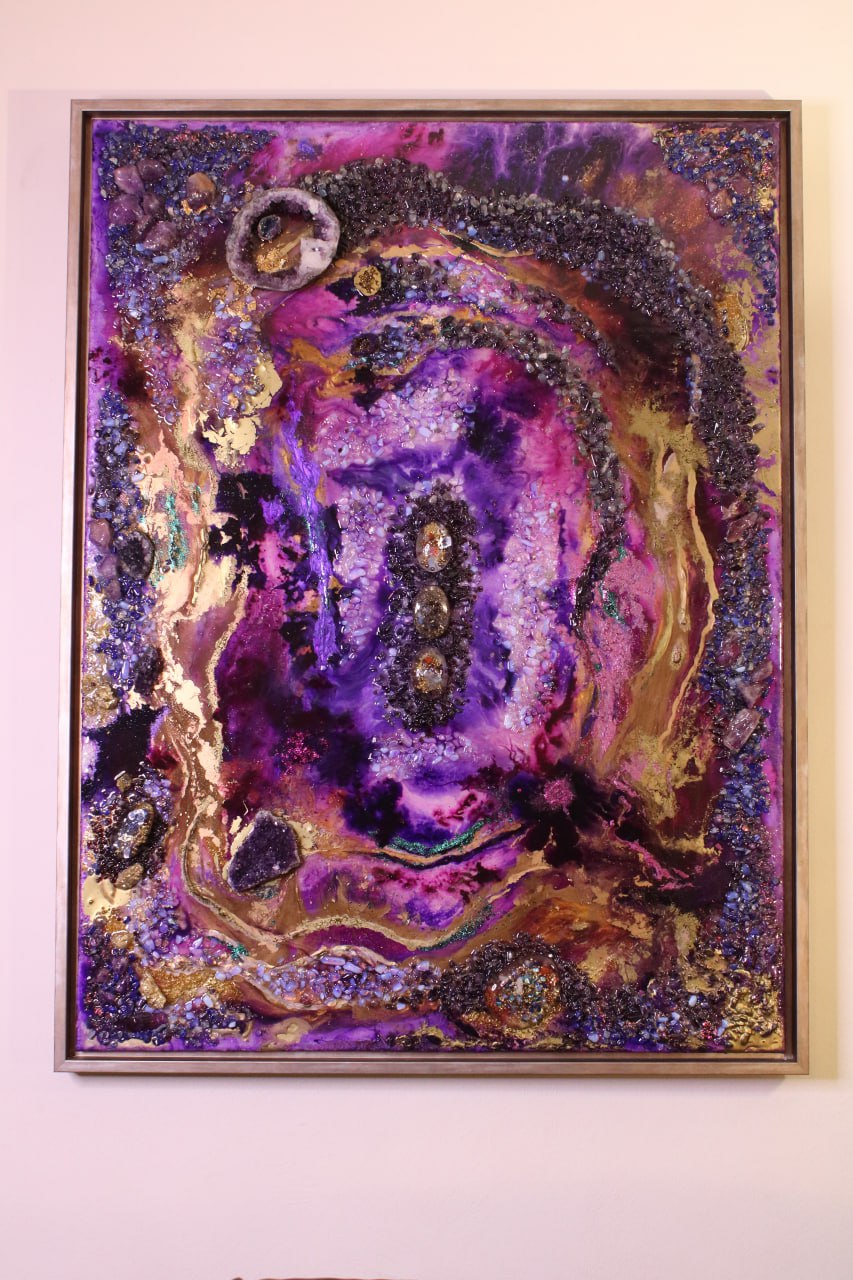 Amethystos Kristall Komposition