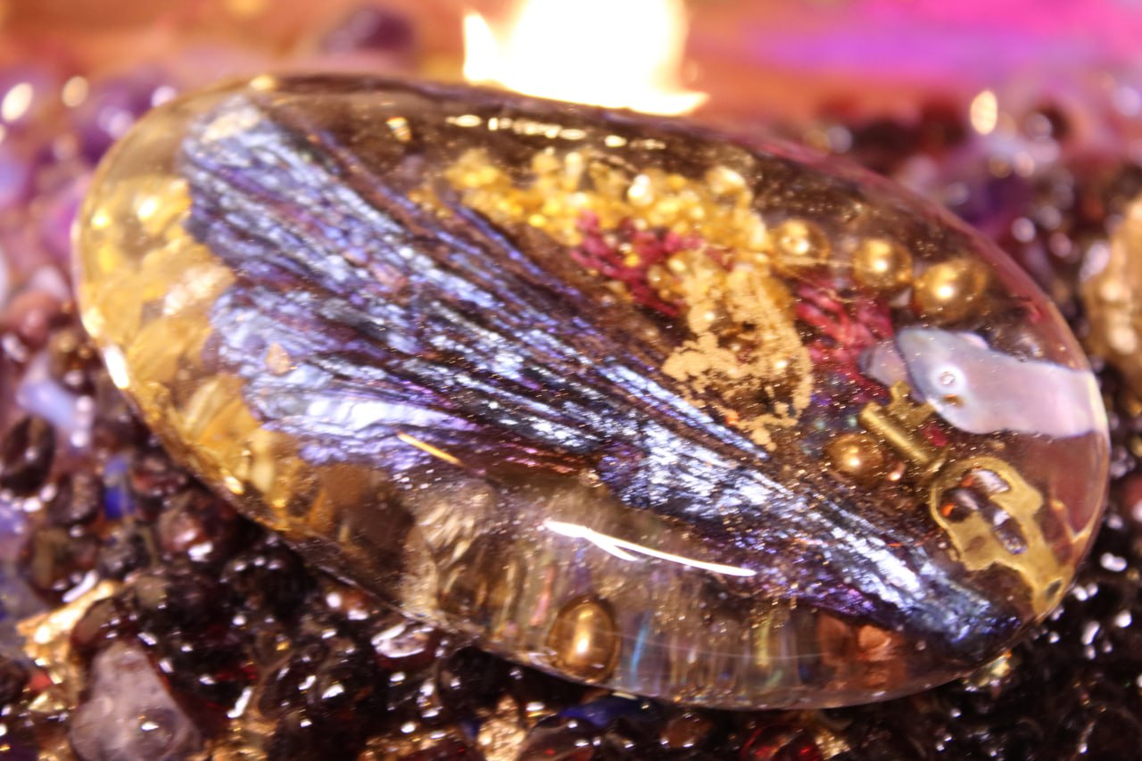 Amethystos Kristall Komposition