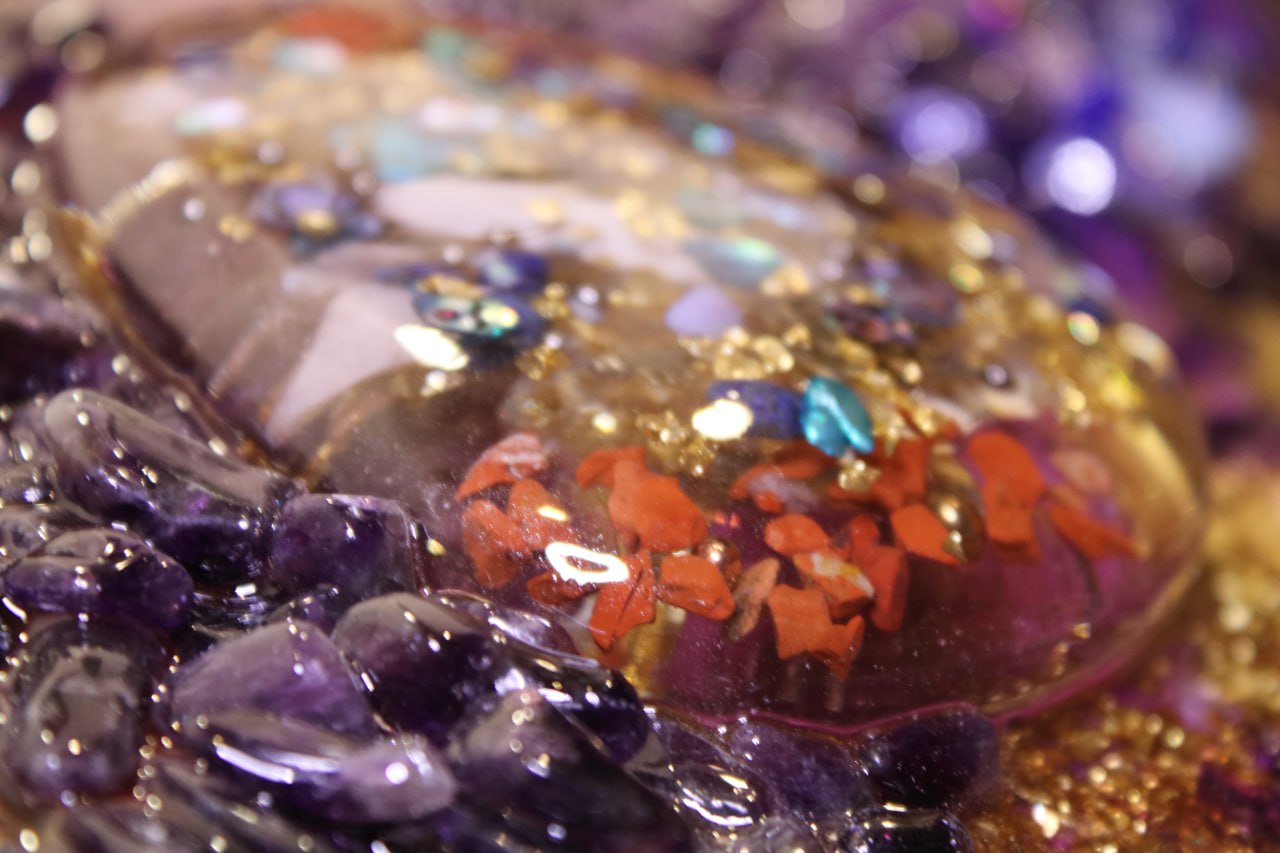 Amethystos Kristall Komposition