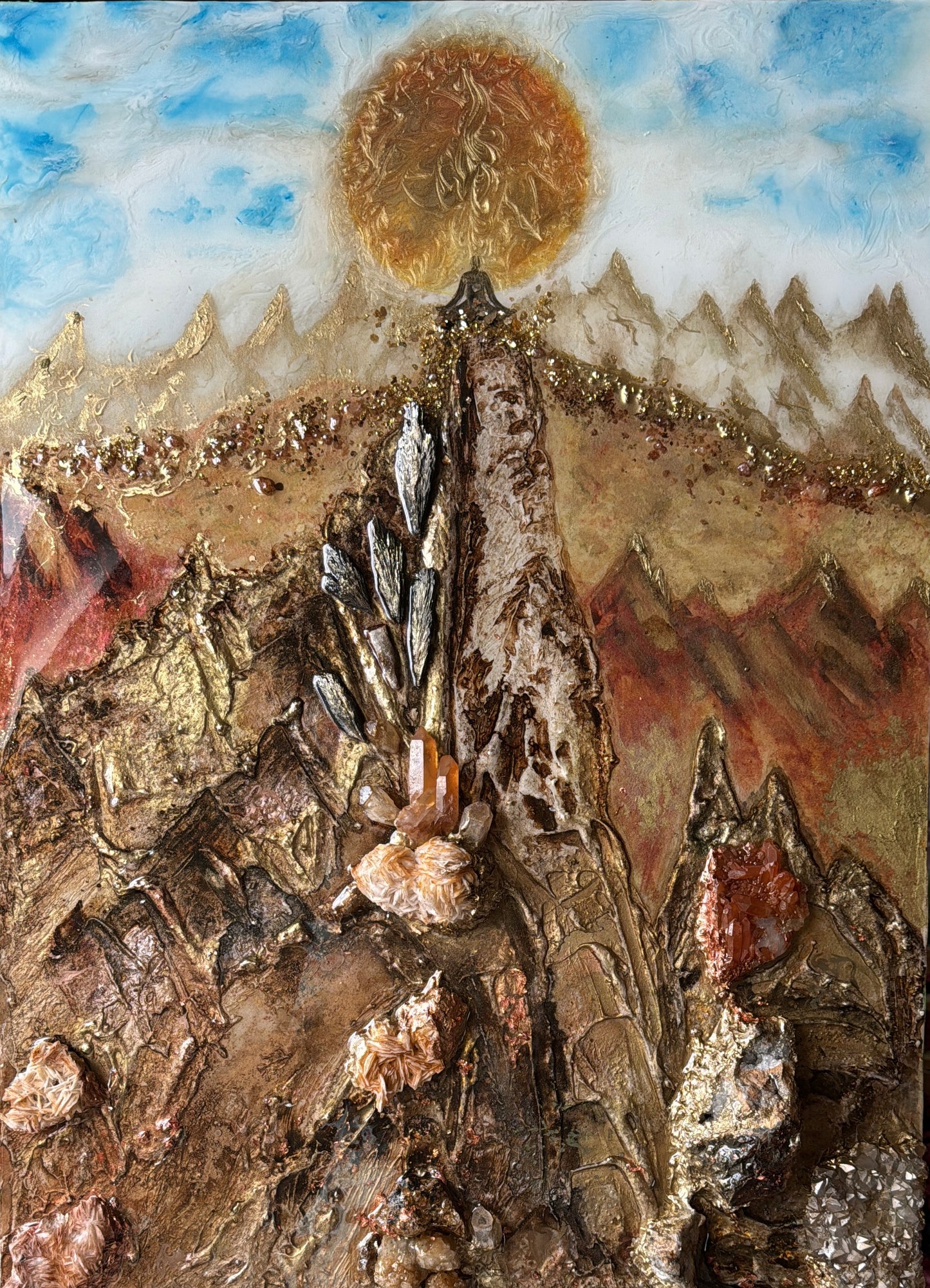 Der magische Berg - Bergkristall- Komposition