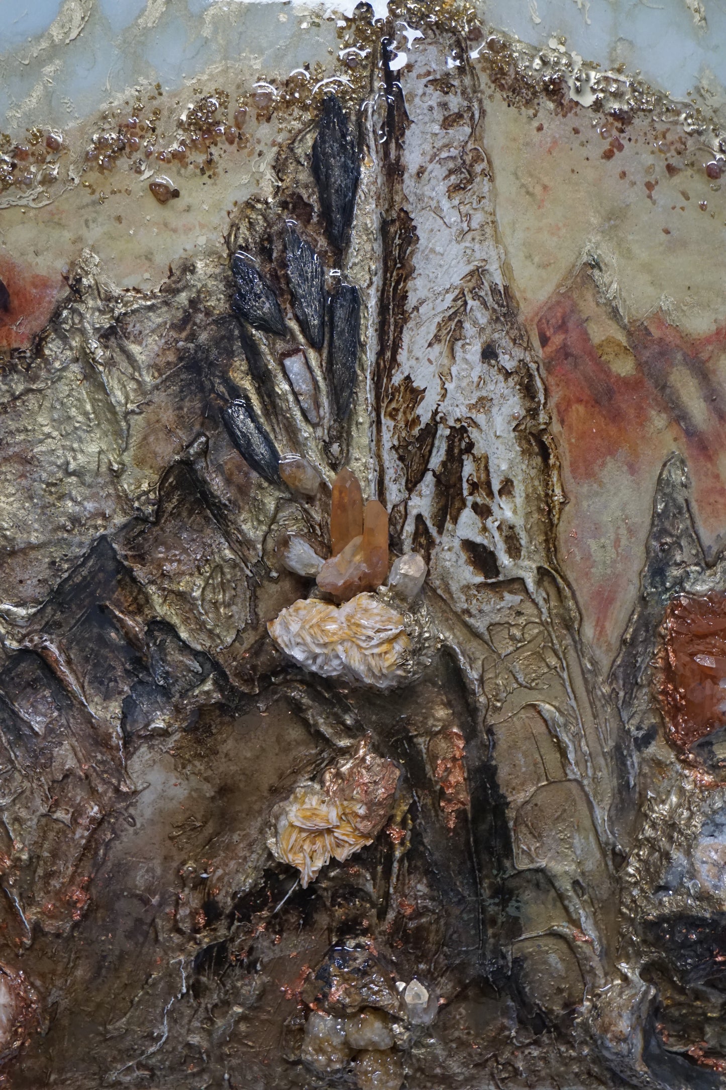 Der magische Berg - Bergkristall- Komposition