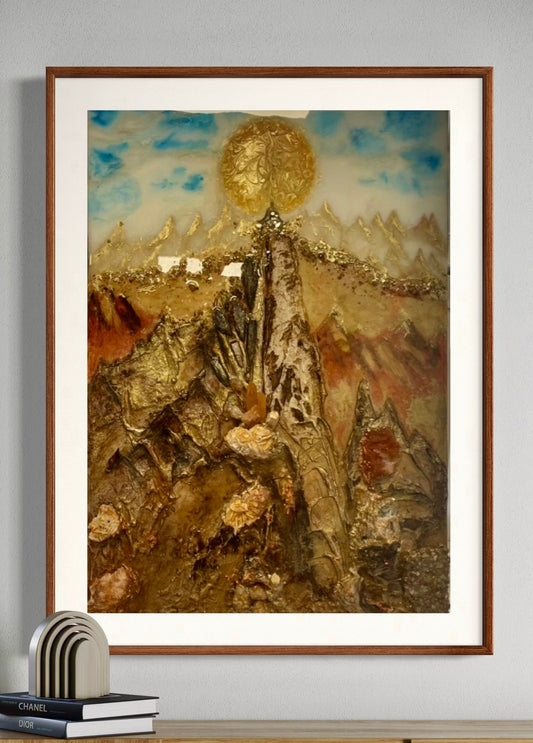 Der magische Berg - Bergkristall- Komposition