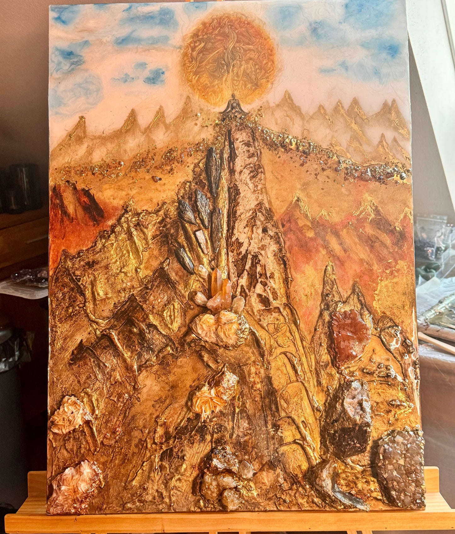 Der magische Berg - Bergkristall- Komposition