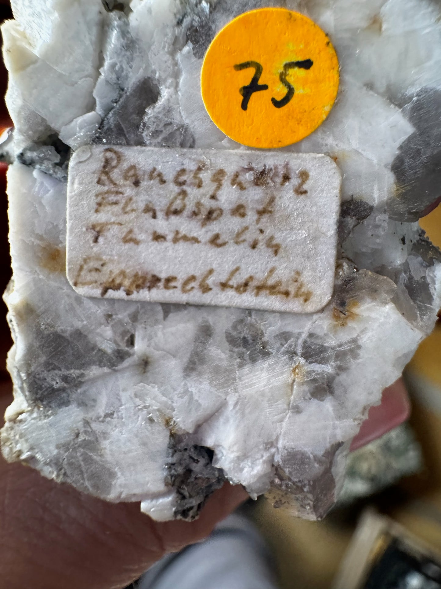 Rauchquarz Flussspat Turmalin