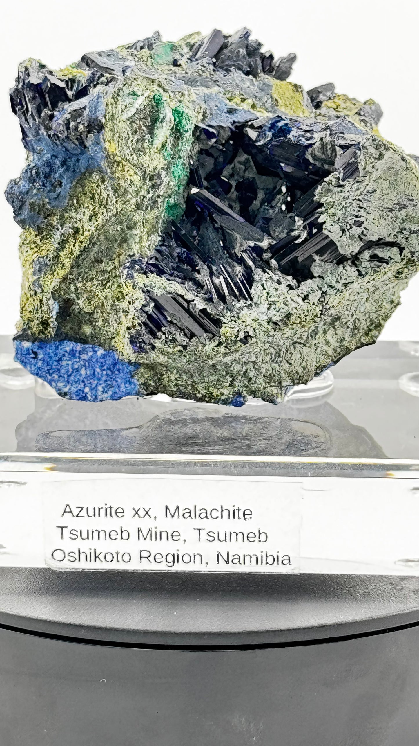 Azurit & Malachit – Tsumeb Mine, Namibia