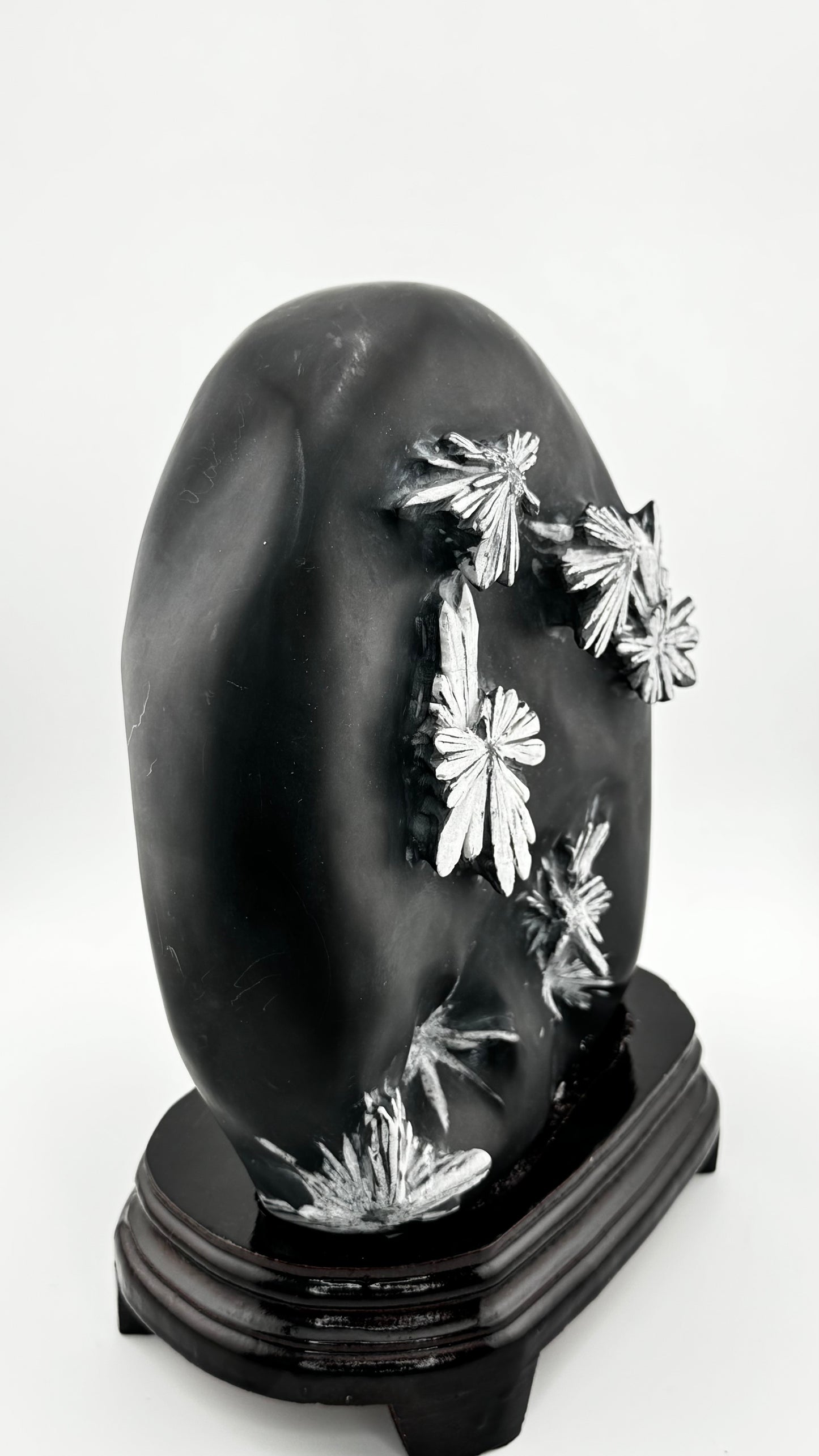 Stibnit “Chrysanthemen-Stein” – Silberne Kristallblüten – China, 4,6kg