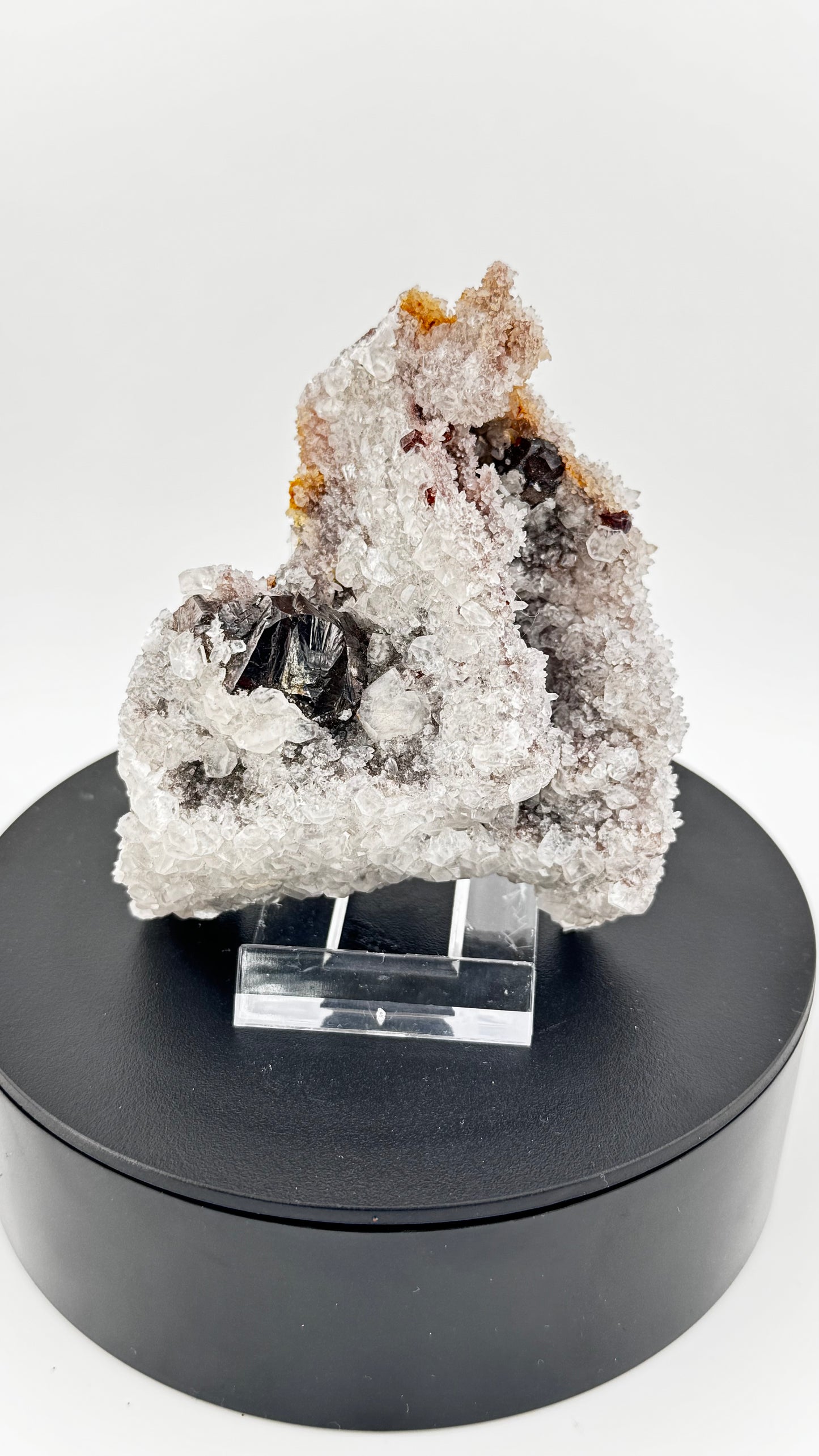 Sphalerit Quarz Hunan China schwarz