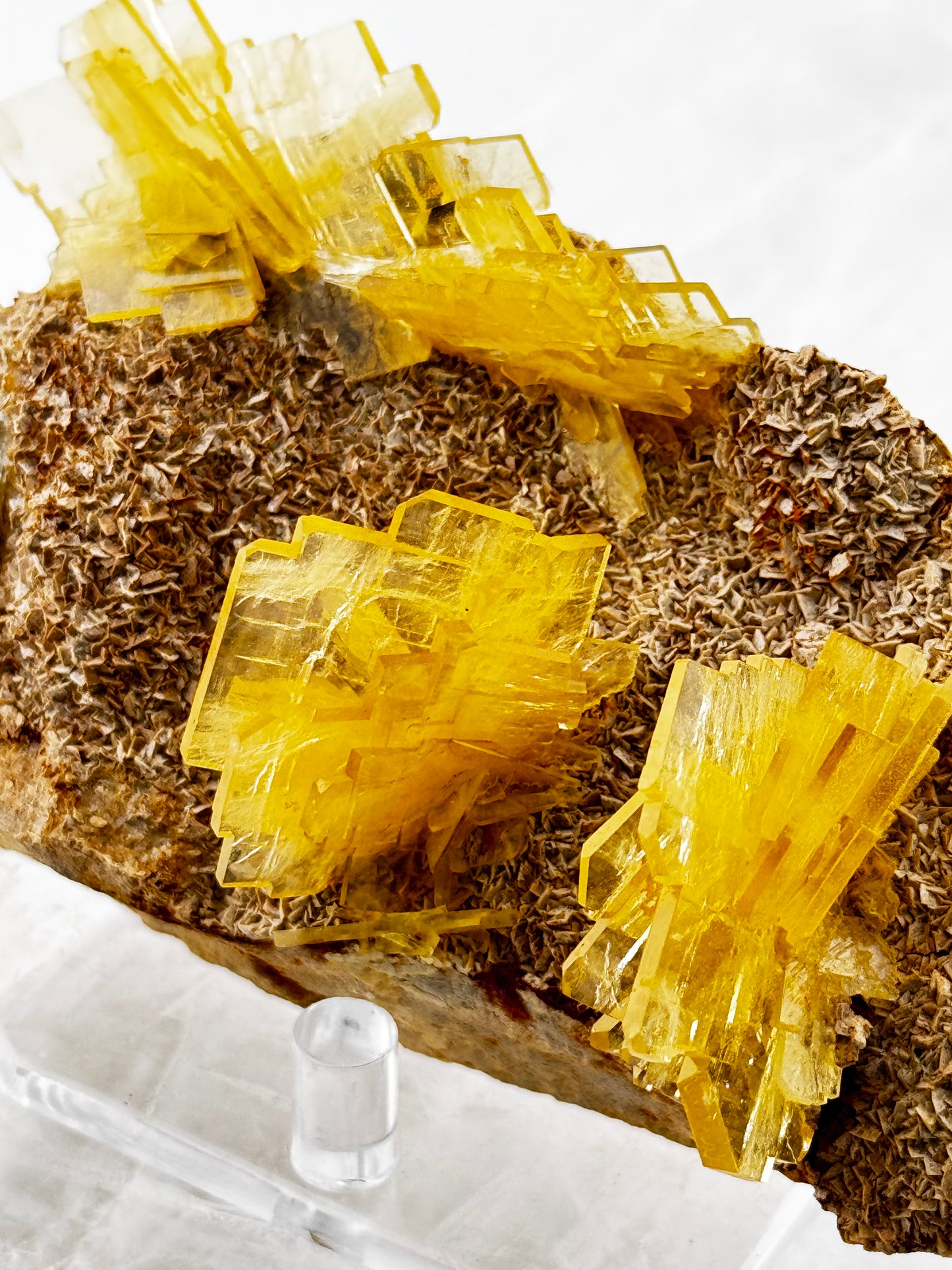 Schwefel auf Baryt-Matrix – Huanuco, Peru, 349g