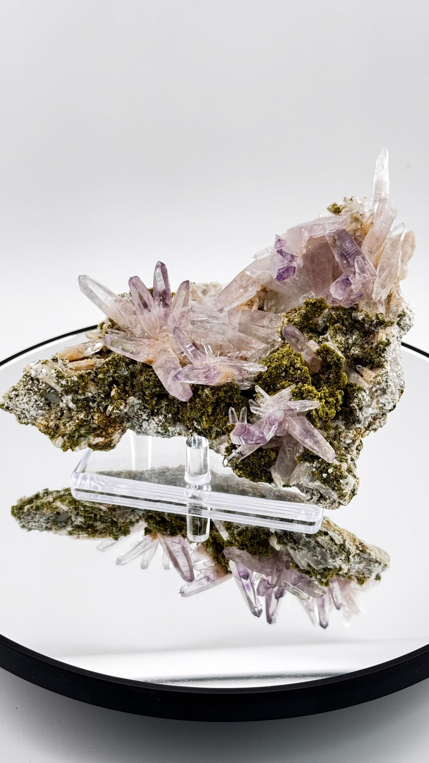 Amethyst mit Epidot – Las Vigas, Vera Cruz, Mexiko, 233g