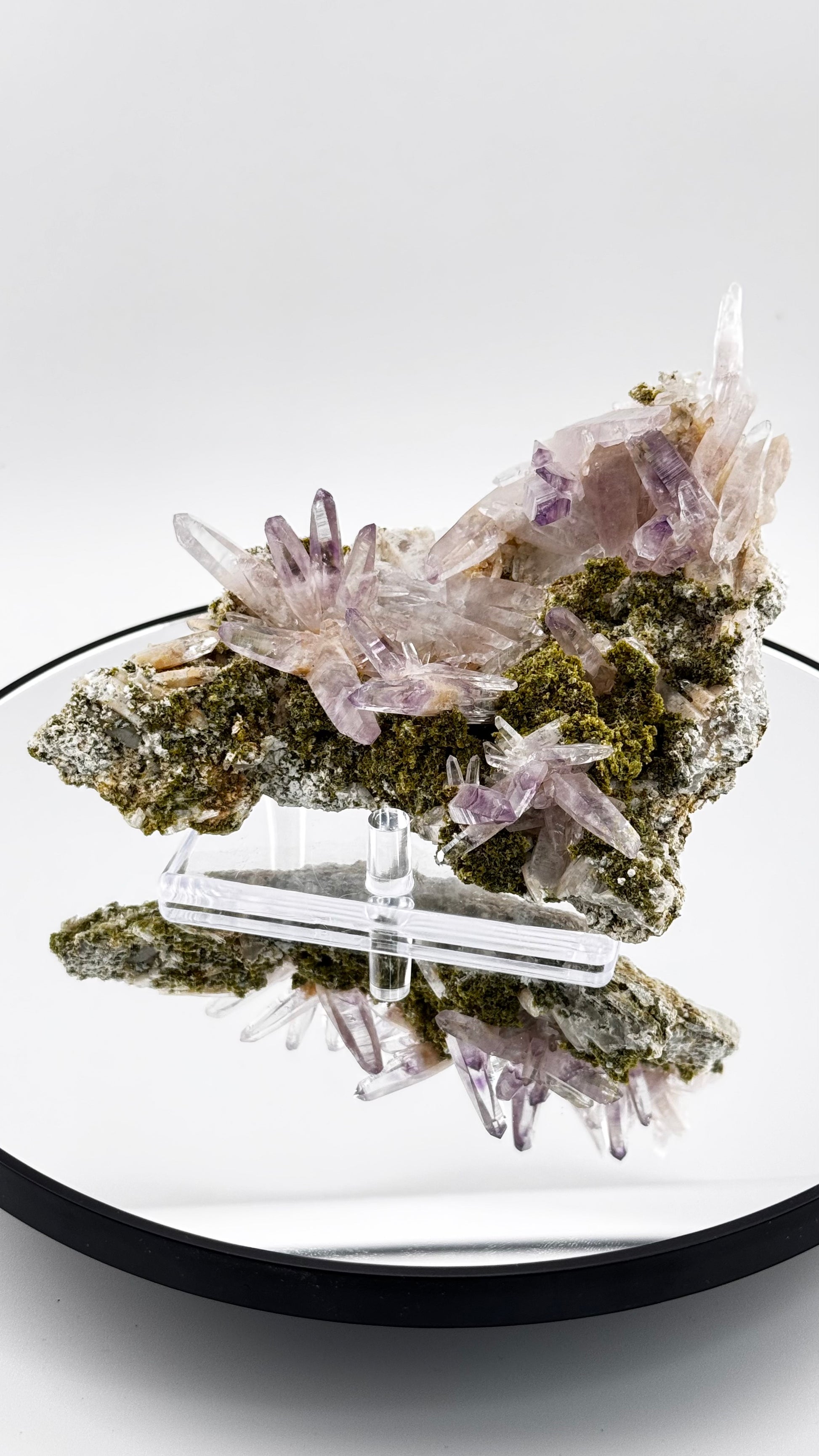 Foto 1: Amethyst Epidot Las Vigas Mexiko violett grün 