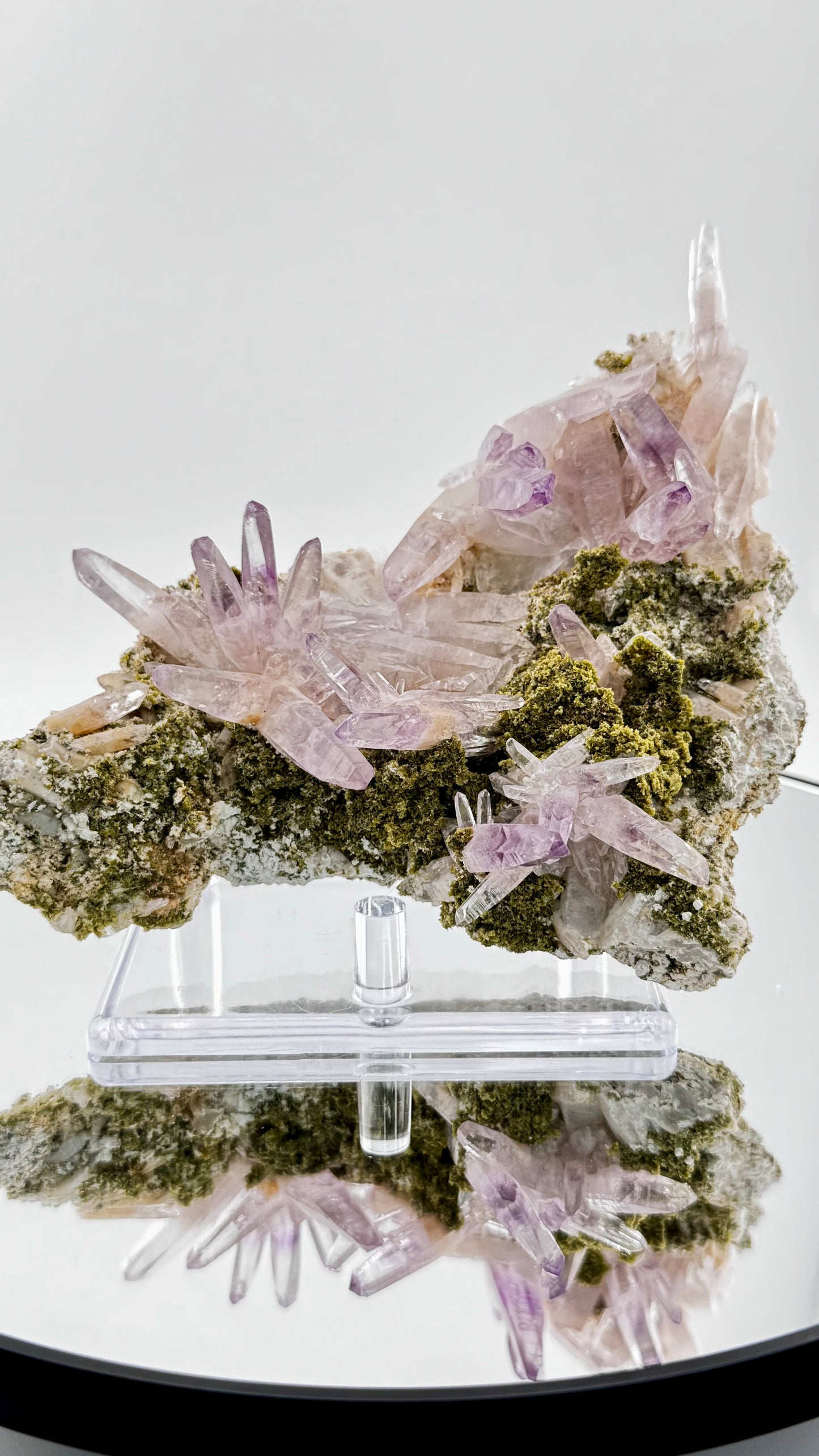 Amethyst mit Epidot – Las Vigas, Vera Cruz, Mexiko, 233g
