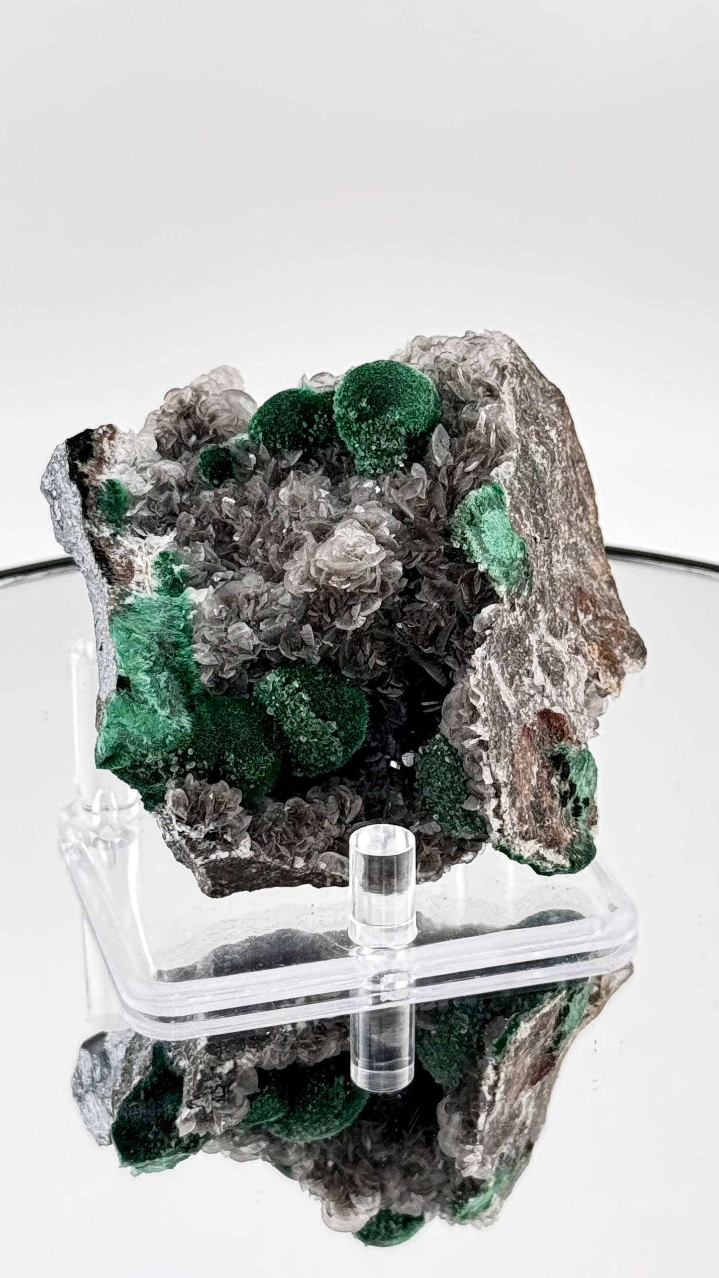 Malachit mit Calcit – Tsumeb Mine, Namibia, 195g