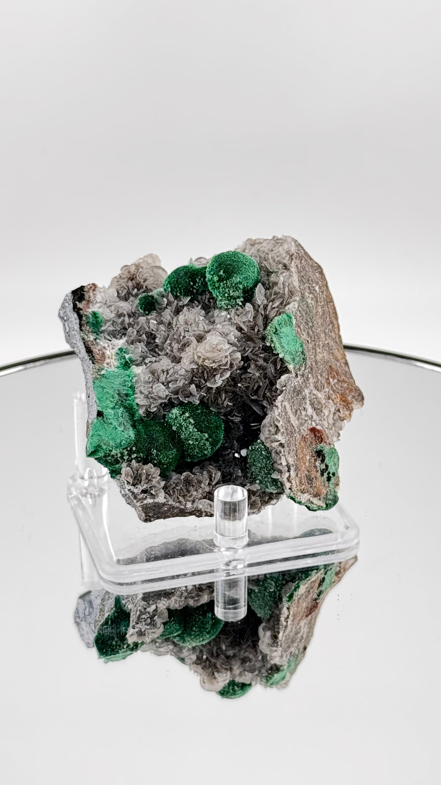 Malachit mit Calcit – Tsumeb Mine, Namibia, 195g