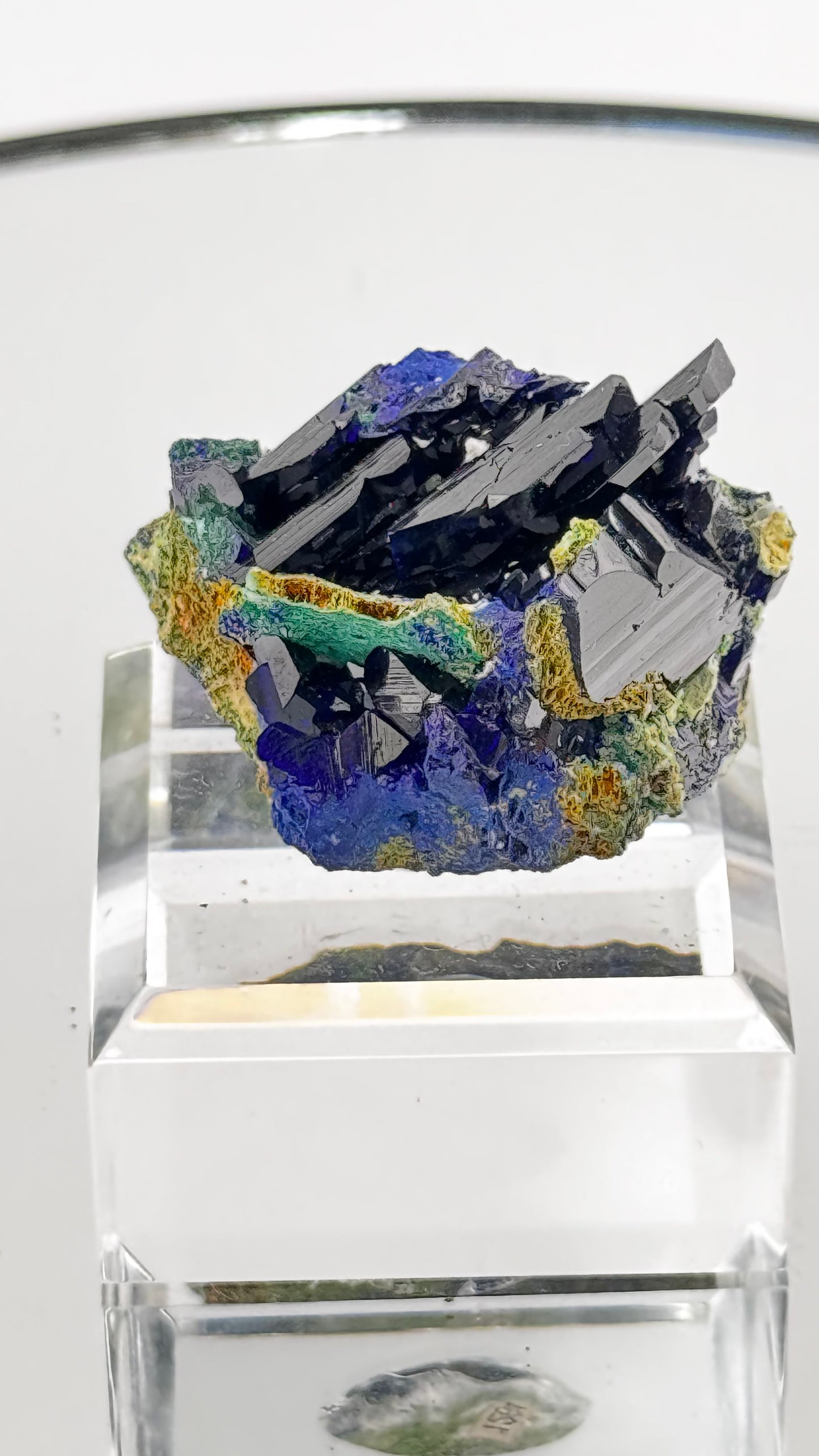 Azurit mit Malachit – Tsumeb, Namibia  4 × 3 cm