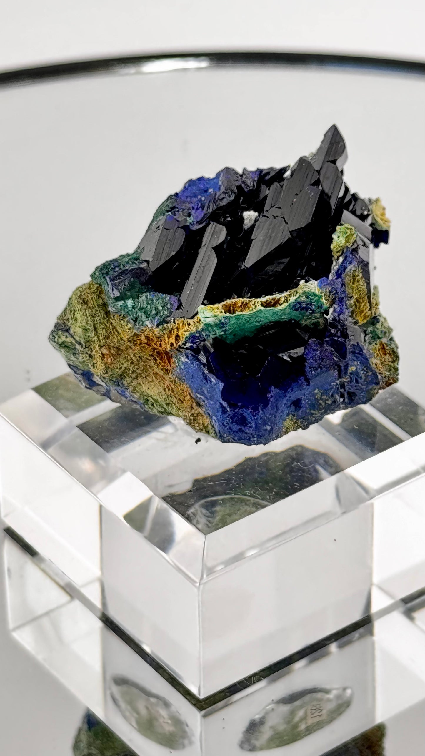 Azurit mit Malachit – Tsumeb, Namibia  4 × 3 cm