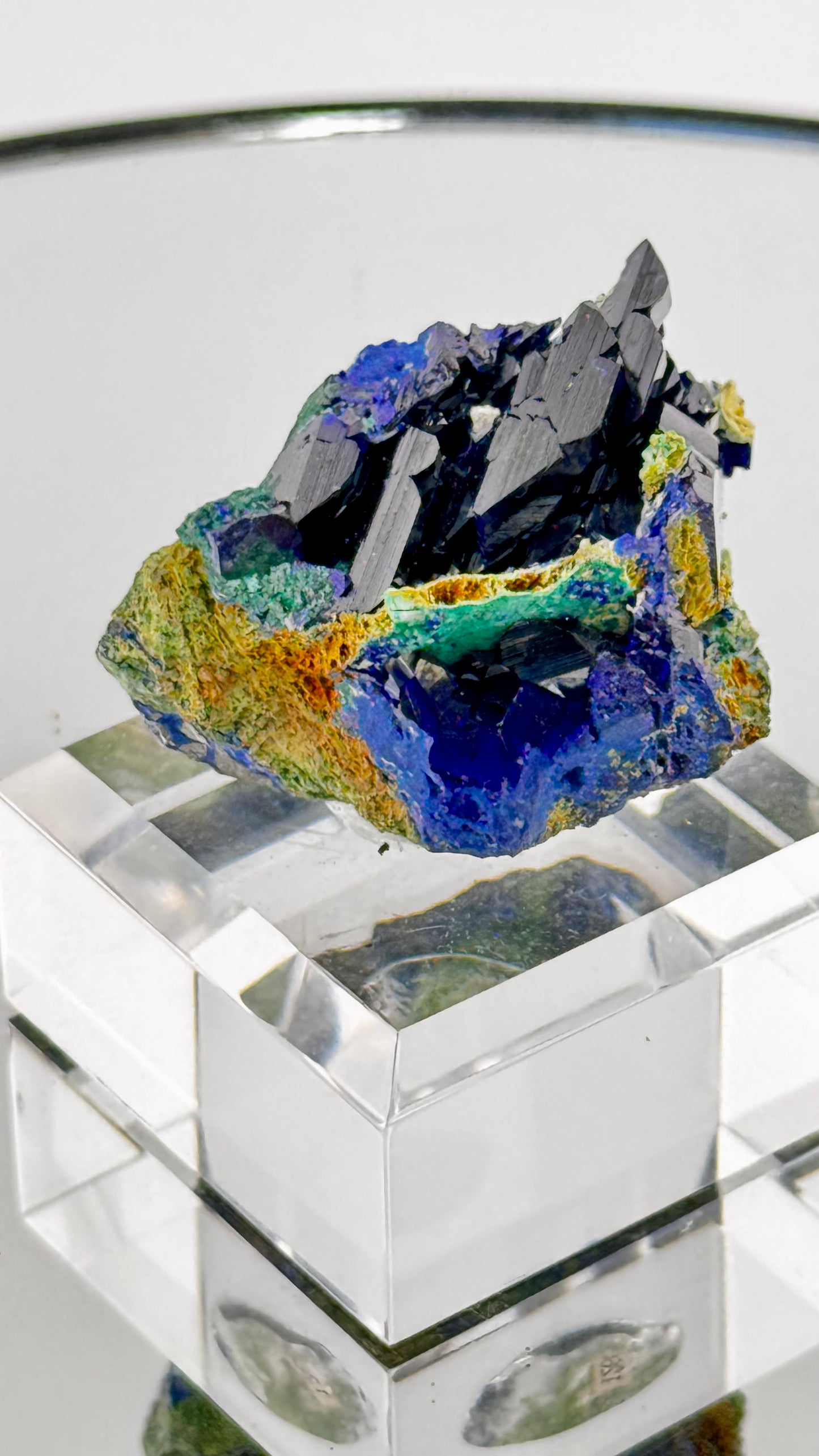 Azurit mit Malachit – Tsumeb, Namibia  4 × 3 cm