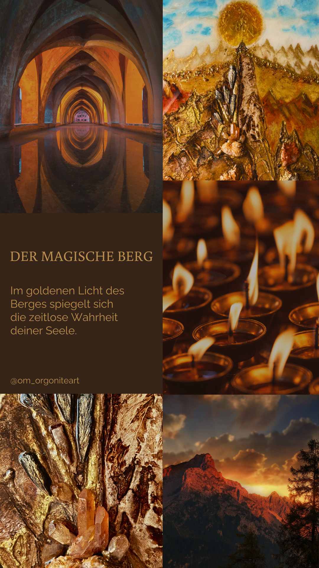 Der magische Berg - Bergkristall- Komposition