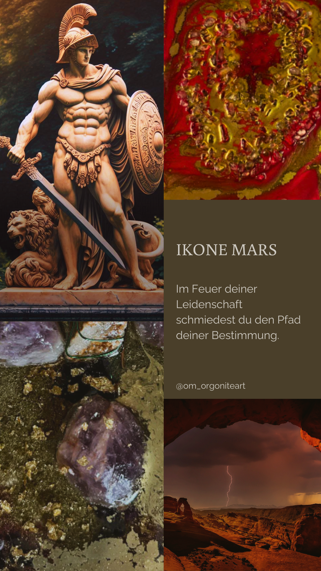 Mars – Kristall-Komposition