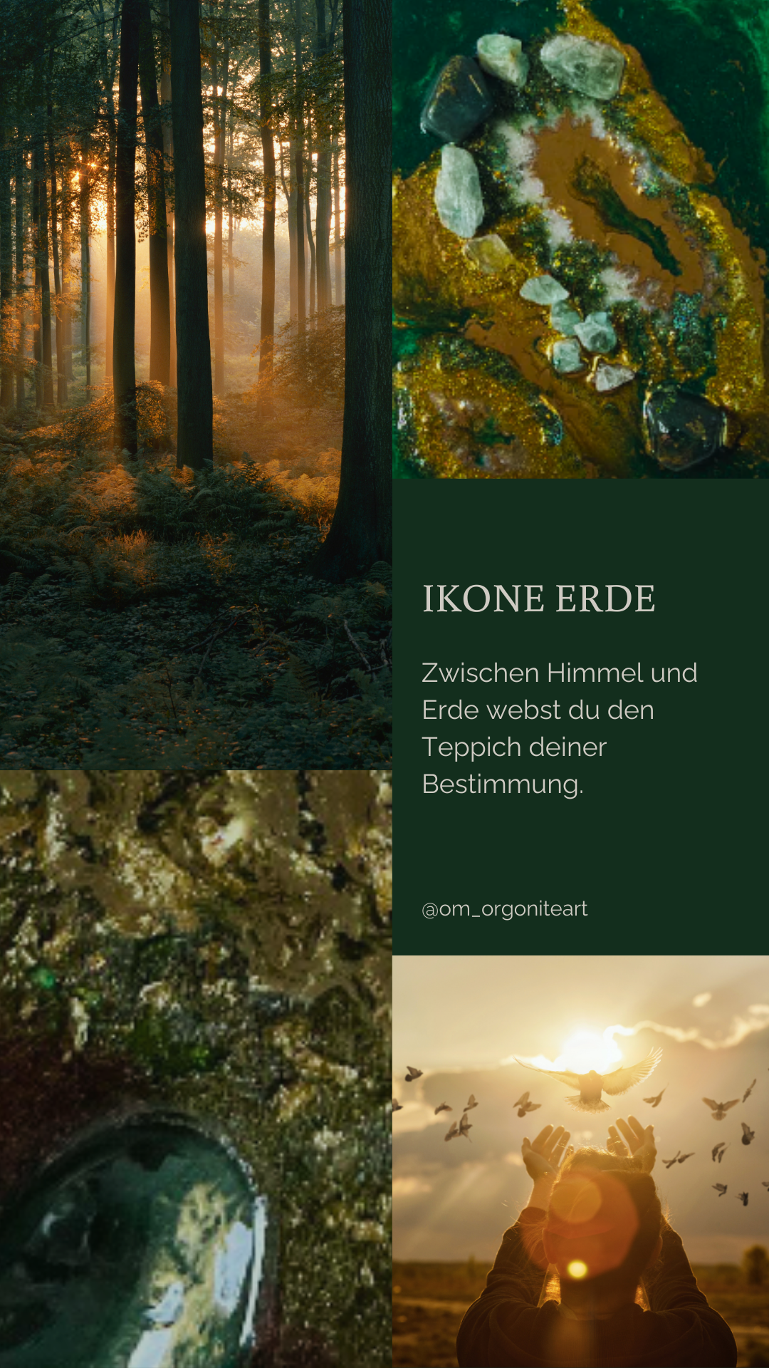 Erde – Kristall-Komposition