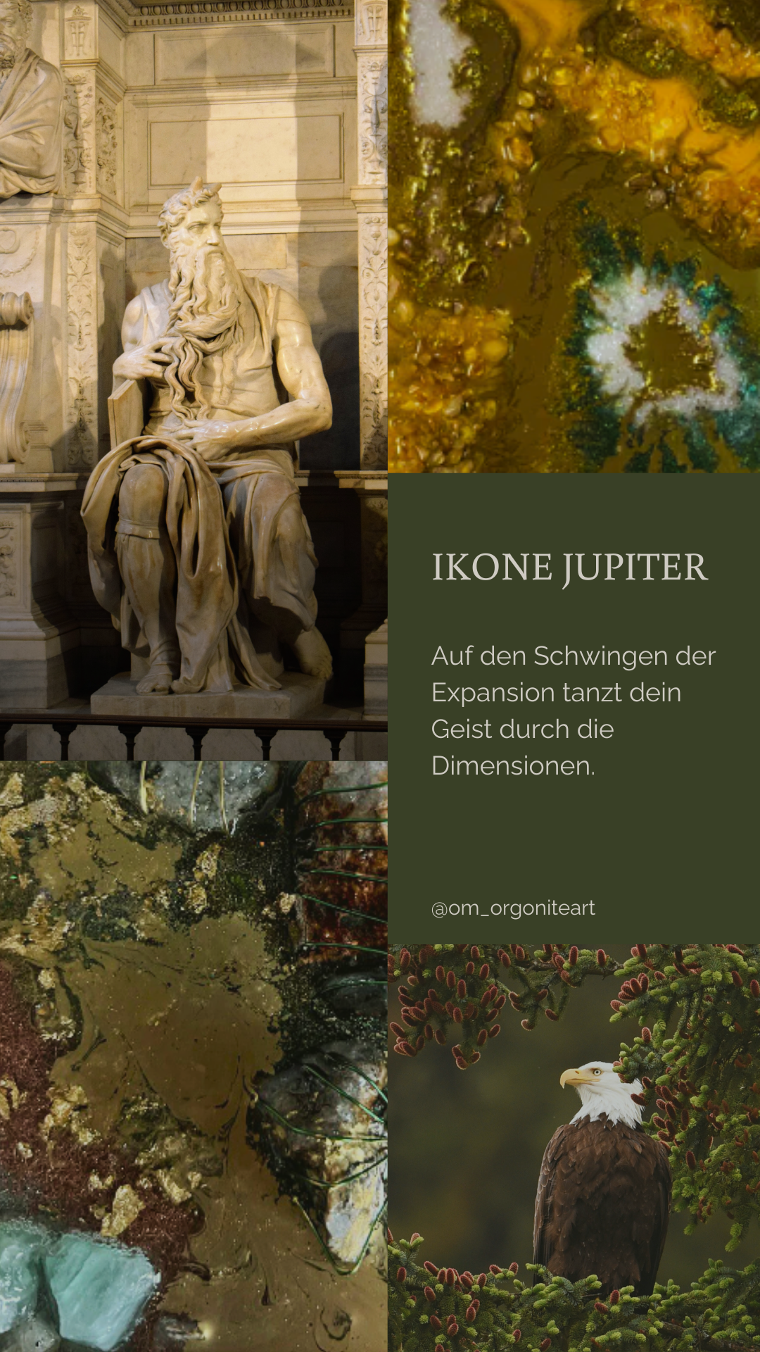 Jupiter – Kristall-Komposition