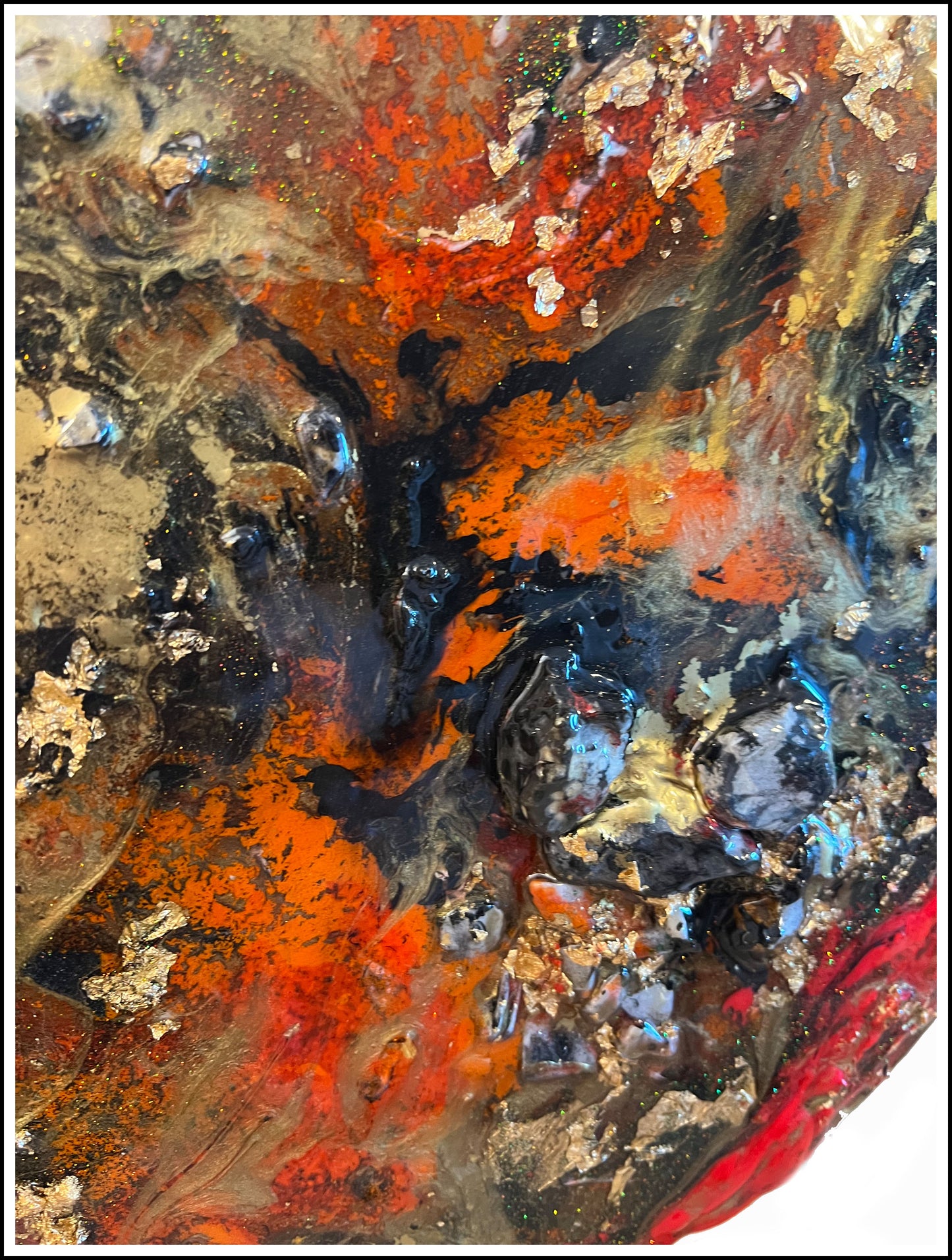 Orgonit Energiebild Feuerstein Detail 1