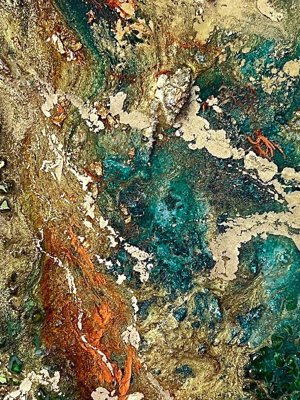 Orgonit Energiebild Erde Detail 2